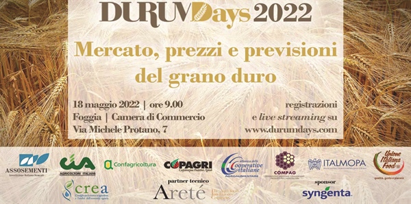 Cereali, A Foggia il 18 maggio le prime previsioni sulla campagna di grano duro nel consueto appuntamento dei “Durum Days”